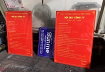  LÀM BẢNG CHỈ DẪN, NỘI QUY CHO CÔNG TY ĐIỆN BÌNH DƯƠNG