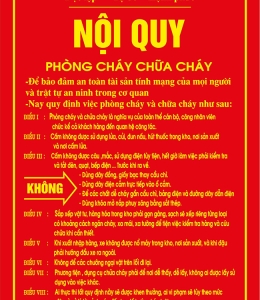 BẢNG CHỈ DẪN, NỘI QUY