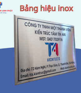 Thi công bảng hiệu inox giá rẻ ở đồng nai 