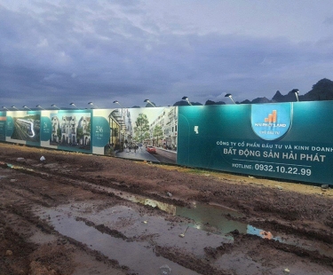 DỰ ÁN  HÀNG RÀO BẠT BAO CÔNG TY BẤT ĐỘNG SẢN 