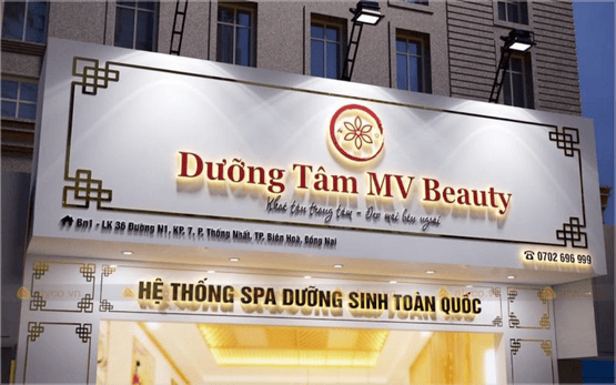 Bảng hiệu Alu cho cửa hàng mỹ phẩm tại Đồng Nai – Sang trọng, thu hút