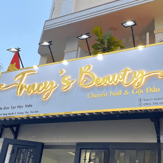 Bảng hiệu Alu cho cửa hàng mỹ phẩm tại Đồng Nai – Sang trọng, thu hút