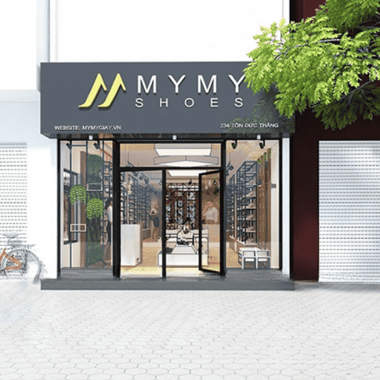 Bảng hiệu alu cho shop giày dép 