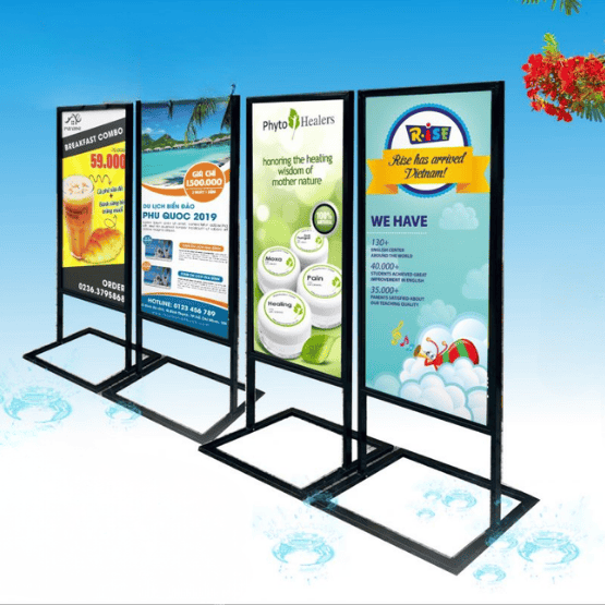 Bảng vẫy 2 mặt – Tăng hiệu quả nhận diện thương hiệu