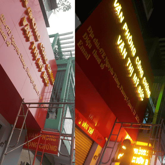 Bảng vẫy 2 mặt – Tăng hiệu quả nhận diện thương hiệu