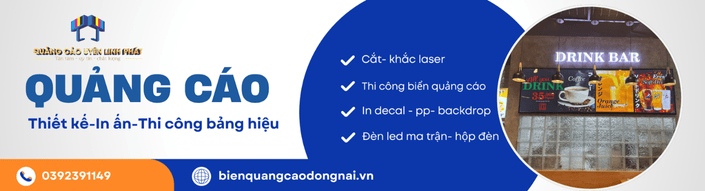 Thi công bảng hiệu inox giá rẻ ở đồng nai