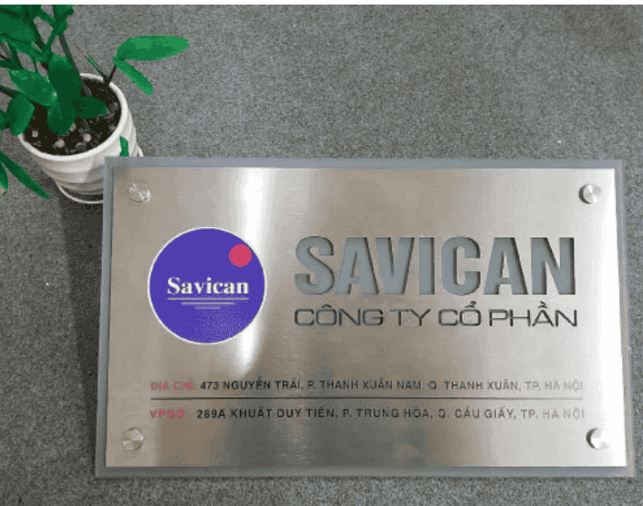 Thi công bảng hiệu inox giá rẻ ở đồng nai