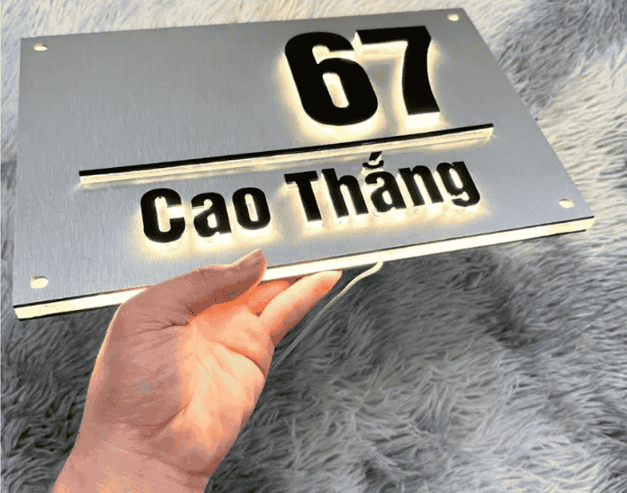 Thi công bảng hiệu inox giá rẻ ở đồng nai