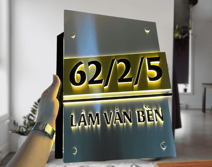 Thi công bảng hiệu inox giá rẻ ở đồng nai