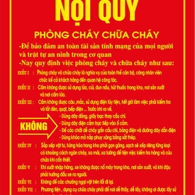 BẢNG CHỈ DẪN, NỘI QUY